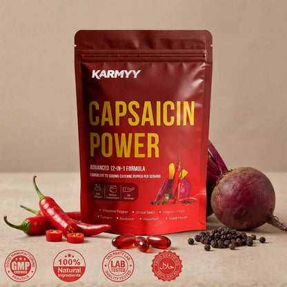 Supporte la Fonction Vasculaire avec Karmyy Capsaicin Softgel