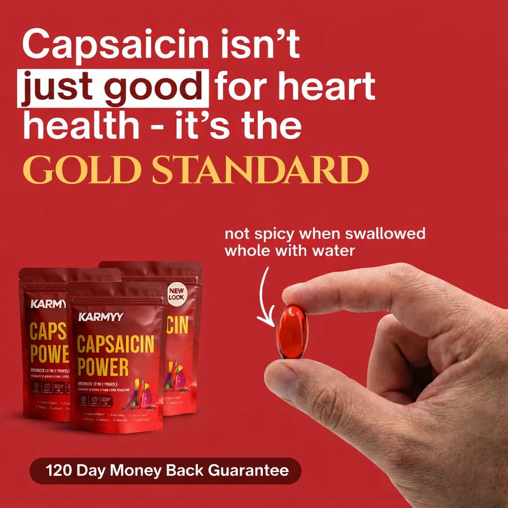 Advanced Vascular Support with Karmyy Capsaicin Softgels