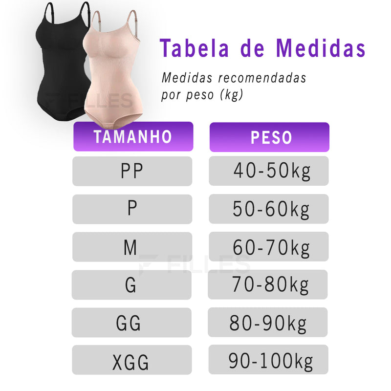 Body Modelador Essencial (Compre 1 Leve 2) - Frete Grátis