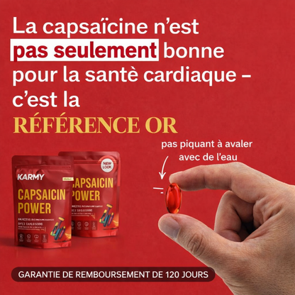 Supporte la Fonction Vasculaire avec Karmyy Capsaicin Softgel